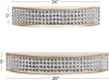 Deco 79 Metal Wall Shelf Half-Moon with Crystal Embellishments, Set of 2, Gold New In Box $199