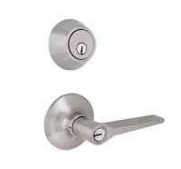 Defiant Freedom Satin Nickel Single Cylinder Combo Pack / Defiant Saturn Stainless Steel Combo Pack with Single Cylinder Deadbolt / Assorted $79