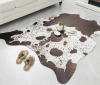 Gracie Oaks Ganote Animal Print Faux Cowhide Area Rug, 5' x 7' New Shelf Pull $199