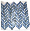 Sunwings 11.3" x 10.7" Glossy Leaf Recycled Glass Floor & Wall Mosaic Tile New $59 - 2