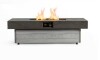 eVita 48 in. Cement Grey Rectangular Metal Outdoor Fire Pit Table for Patio Backyard Garden, 50000 BTU Propane with 2-Heights $499