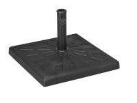 Outsunny 42 lbs. Resin Patio Umbrella Base, 20 in. Square Outdoor Umbrella Stand Holder in Black New Shelf Pull $89