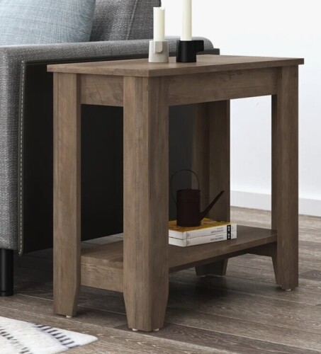 Lark Manor Weddel Basilico End Table with Storage New In Box $199