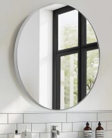 Ebern Designs 24" Round Framed Medicine Cabinet Surface Mount Only New $299