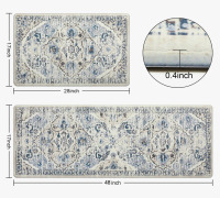 Bungalow Rose Jainiyah Anti-Fatigue Non-Skid Waterproof Kitchen Mat (2-Piece Set) New Shelf Pull $89