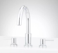 Signature Hardware Lexia Two Handle Roman Tub Filler Faucet in Polished Chrome (Trim Only) New In Box $499