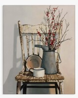 Laurel Foundry Modern Farmhouse&reg; Vintage Rustic Things Neutral Painting XXL Stretched Canvas Wall Art by Cecile Baird, 20"H x 16"W New In Box $89