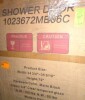 Xspracer Moray 36 in. W x 72 in. H Pivot Frameless Shower Door in Matte Black Finish with Clear Glass New In Box $799 - 2