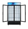 Koolmore 45" Commercial Glass 2 Door Display Refrigerator Merchandiser $2499