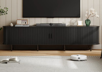 Ebern Designs Jalonda Modern Wood TV Stand with Storage and Shelves to Fit up to 80" TVs $399