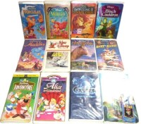 Disney Little Mermaid / Alice in Wonderland / Assorted VHS Movie