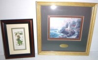 1998 Thomas (Kinkade Let your Light Shine) Certificate Authenticity Wall Art / 3D Art Shower Box Wall Art by John Ellam Studio Assorted