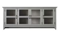 Twin Star Home 72 in. Norwalk Oak TV Console with 4-Shelf Storage Fits TVs up to 80 in with Cable Management New in Box $599