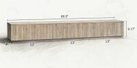 Bay Isle Home Floating Corlin Wall Mounted with 16 Color LED New In Box $499