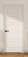 Jubest 30x80 In. Primed Flat 5 Panel Smooth White Primed Hollow Core Composite Interior Molded Door Slab New Shelf Pull $299