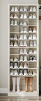 Gracie Oaks Cottrell 11-Tier Shoe Storage Cabinet, Free Standing Closet Organizers and Storage with 31 Open Cubbie, Space Saving New Shelf Pull $299