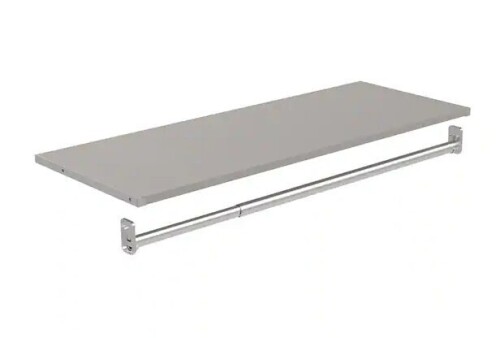 ClosetMaid 36.02 in. W Smoky Taupe Modular Storage Shelf and Hang Rod Kit New In Box $89