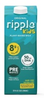 Ripple Plant Based Milk 8g of Quality Sourced Pea Protein, Calcium Rich | Shelf Stable | Vegan & Non GMO Certified | Dairy, Soy, Nut, Gluten, & Lactose Free 32 fl oz New Best by 4/2027