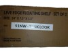 Gracie Oaks 2 Pieces Acacia Solid Wood Live Edge Floating Shelves for Kitchen Wall Decor, Kitchen, Bathroom, Workspace, Mocha 24"x7.5"x1.5" New In Box $199 - 2