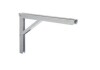 Knape & Vogt 206 206ZC12 Foldable L-Bracket, 750 lb, 12 in L, 7.87 in H, Steel, Zinc New