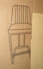 Willa Arlo Interiors Branchville Upholstered Counter Stool with Metal Frame in Gray New in Box $399 - 2