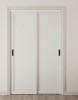 Ark Design 52 in. x 80 in. Sliding Closet Door - 1 Paneled Design for Closet Door Hardware Kit Including & Black Handles New in Box $599