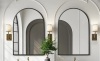 Mercury Row Vercher Metal Arched Bathroom/Vanity Mirrors (Set of 2) New in Box $399