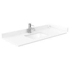 Wyndham Collection Sheffield 48" Single Basin Cultured Marble Vanity Top with Bronze Faucet New in Box $1999
