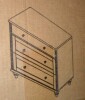 Charlton Home Scarlett 33.9'' W 3 - Drawer Dresser New in Box $599 - 2