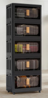 Rebrilliant Stackable Foldable Storage Bins With Lids And Wheels New In Box $199