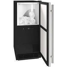 U-Line UHCP115-SS81A 15" Clear Ice Maker with Pump and BrightShield Class 1 - Reversible Hinge - Stainless Steel $3499