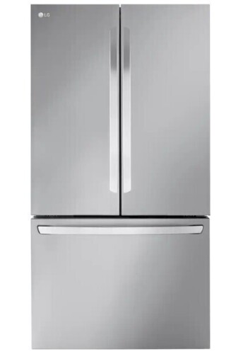 LG - 36-in Counter-Depth MAX 26.5 Cu. Ft. French Door Smart Refrigerator with Internal Water Dispenser - Stainless Steel Manufactured 01/2026 New On Working $3999