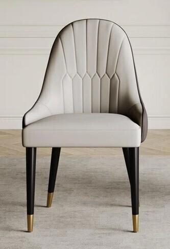 Mercer41 Frania Faux Leather Upholstered Solid Back Side Chair New in Box $399