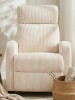 Ebern Designs Modern and Soft Touch Corduroy Fabric Upholstered Manual Recliner New in Box $599