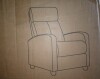 Ebern Designs Modern and Soft Touch Corduroy Fabric Upholstered Manual Recliner New in Box $599 - 2