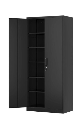 STANI Metal Storage Cabinet, 72" Freestanding Cabinets with Locking Door and 5 Adjustable Shelves, Steel Classic Tool Garage Cabinet for Home, Warehouse, Office, Garage New In Box $399