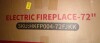 BREEZEHEAT Electric Fireplace 72" Log-Fireplace Inserts Narrow Bezel-ETL Certified, Recessed Wall Mounted, Fit for 2 x 4 and 2 x 6 Stud, Remote & Touch Control, 750W/1500W (900 Sq.Ft), Timer New In Box $499 - 2