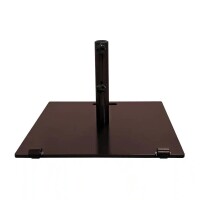 US Weight 75 lb. Free Standing Flat Steel Outdoor Patio Umbrella Base with Wheels in Brown, New in Box $399