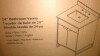 CosmoLiving Leona 24" Bathroom Vanity with Top in Gray with Silver Metal, New in Box $799 - 2
