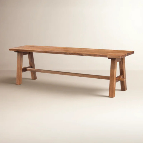 The Twiller Co. Naugatuck Solid Wood Bench, Brown, New in Box $599