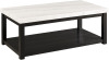 Picket House Furnishings Evie Rectangular White Top Coffee Table With Casters $399