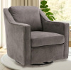 Colamy Modern Upholstered Swivel Accent Living Room Armchair, Grey $399