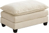 KEIKI Cloud Sofa Ottoman, for Living Room Bedroom and Apartment, Comfy Double Layer Upholstered Seat Cushion, Breathable Chenille Fabric, Beige New In Box $199