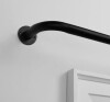17 Stories Jarrod Cast Iron Adjustable Single Curtain Rod, 1" H x 120" W x 1" D $59