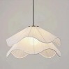 East Urban Home Flower Indoor Pendant Lighting With White Cloth Shade New in Box $299