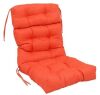 Blazing Needles Multi-section Tufted Outdoor Seat/Back Chair Cushion, 20" x 42" - Tangerine Dream New In Box $99