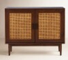 Joss & Main Genie Solid Wood 2 - Door Accent Cabinet in Sunset Walnut $1299