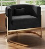Etta Avenue Shelbi Upholstered Armchair in Black New in Box $599