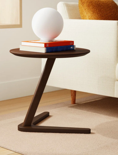 AllModern Healey Solid Wood Round C-Table End Table New In Box $299