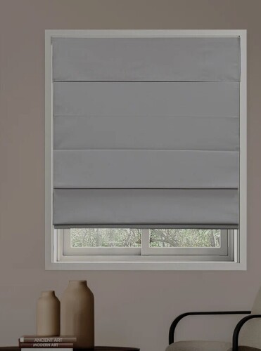 Symple Stuff Coursey Cordless Blackout 100% Cotton Roman Shade with Cellular Shade Backing, 36" x 72" New In Box $299